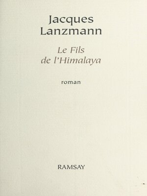 cover image of Le Fils de l'Himalaya